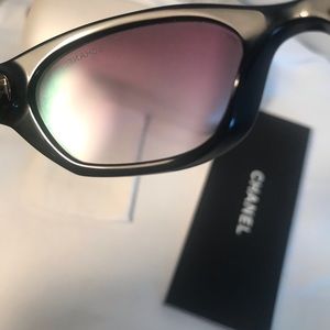 chanel rectangle sunglasses a71280 black